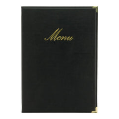 Securit Classic Leather Menu Holders Black 34x24cm Pack of 10 – menu holders for hotels & restaurants, Ireland