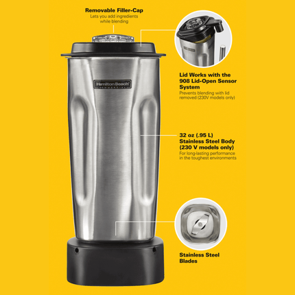 0.95L Stainless Steel Container 908 - hospitality