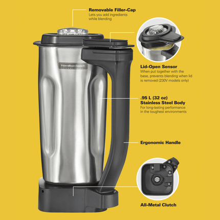 0.95L Stainless Steel Container for Rio - hospitality