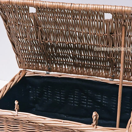 10 x Wicker Hamper Basket 40 X 28 X 17cm - hospitality