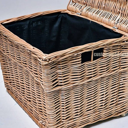 10 x Wicker Hamper Basket Large 40 X 30 X 30cm - hospitality