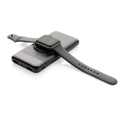 10.000 mah wireless powerbank with watch charger - hospitality