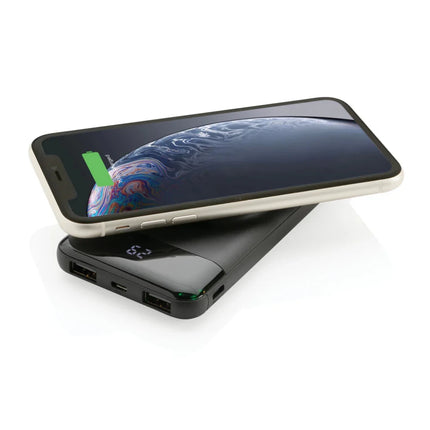 10.000 mah wireless powerbank with watch charger - hospitality