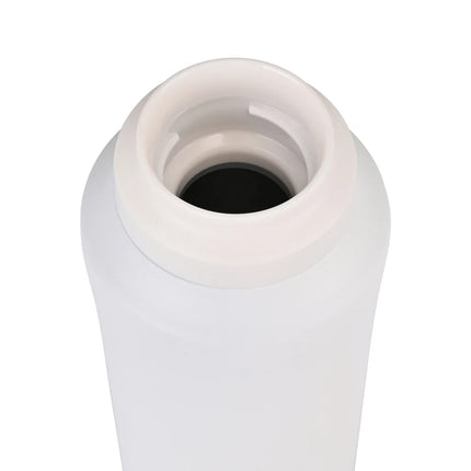  clear drinkware with a black screw cap