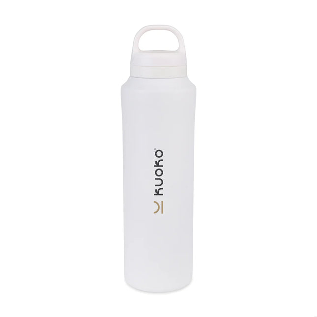 Aviana Rowan RCS recycled water bottle 740ml in clear plastic with blue lid