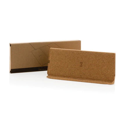 10W wireless charging cork mousepad and stand - hospitality