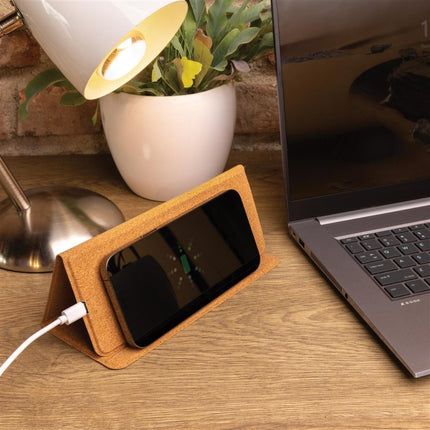 10W Wireless charging mousepad and stand cork pack of 25 - hospitality