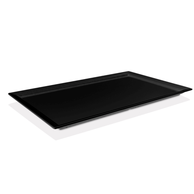 1/2 GN tray, melamine, black - hospitality