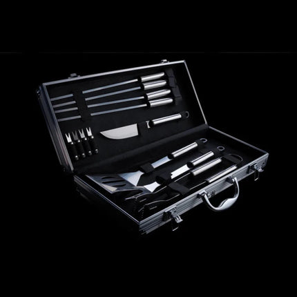 12 pcs barbecue set in aluminium box - hospitality