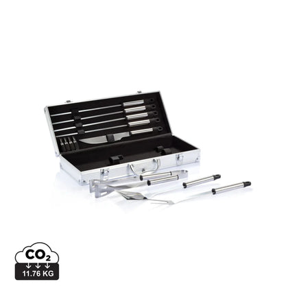 12 pcs barbecue set in aluminium box - hospitality