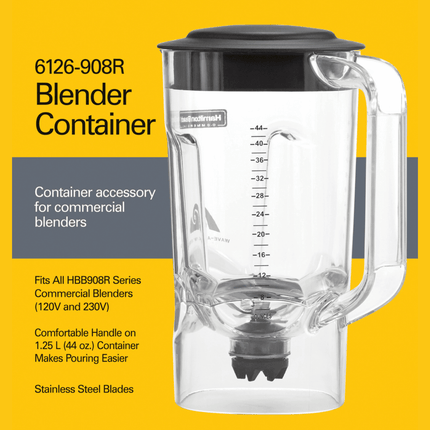 1.25L Polycarbonate Container for 908 - hospitality