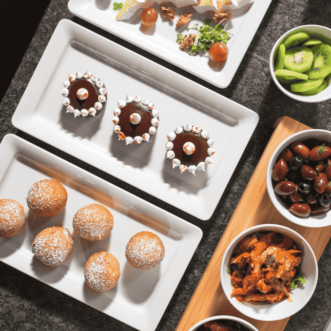 1/3 GN tray in melamine, white - hospitality