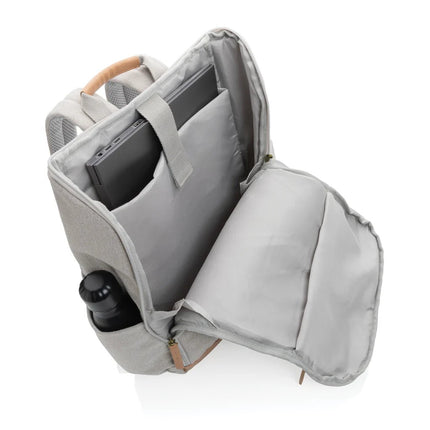 16 oz. recycled canvas 15" laptop backpack - hospitality