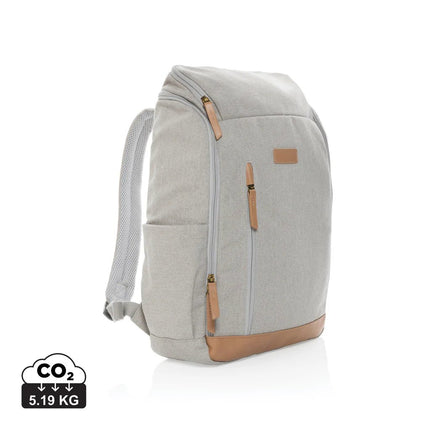 16 oz. recycled canvas 15" laptop backpack - hospitality