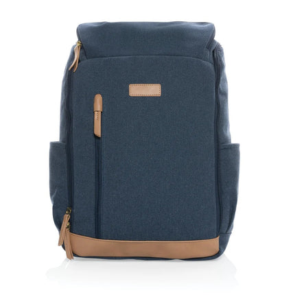 16 oz. recycled canvas 15" laptop backpack - hospitality