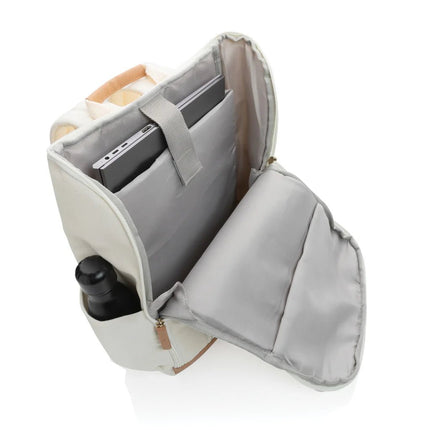 16 oz. recycled canvas 15" laptop backpack - hospitality