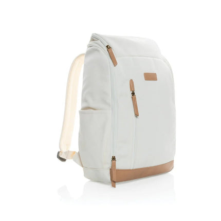 16 oz. recycled canvas 15" laptop backpack - hospitality