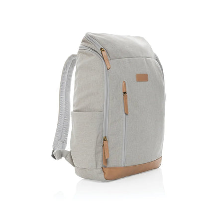 16 oz. recycled canvas 15" laptop backpack - hospitality