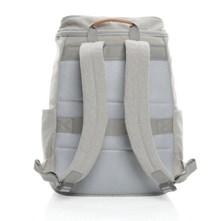 16 oz. recycled canvas 15" laptop backpack - hospitality