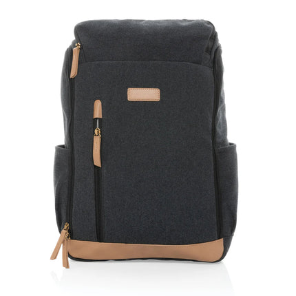 16 oz. recycled canvas 15" laptop backpack - hospitality