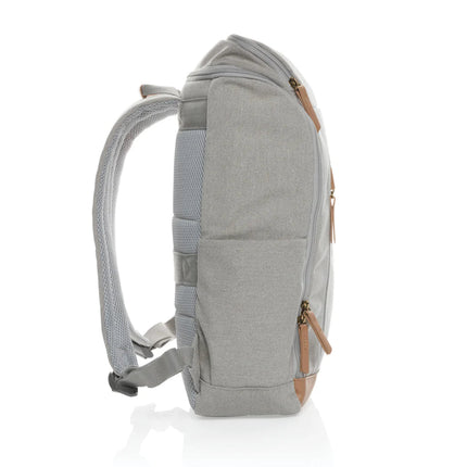 16 oz. recycled canvas 15" laptop backpack - hospitality