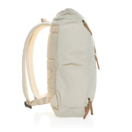 16 oz. recycled canvas 15" laptop backpack - hospitality