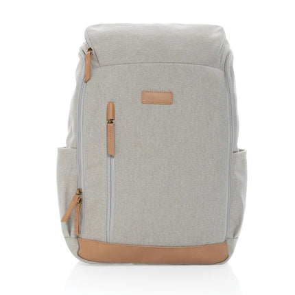 16 oz. recycled canvas 15" laptop backpack - hospitality