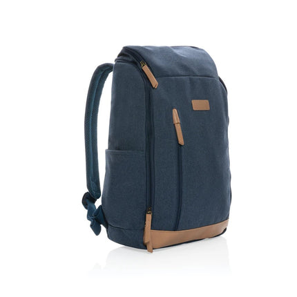 16 oz. recycled canvas 15" laptop backpack - hospitality
