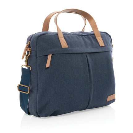 16 oz. recycled canvas laptop bag - hospitality