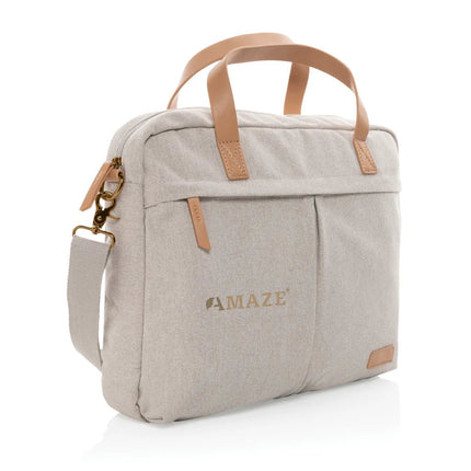 16 oz. recycled canvas laptop bag - hospitality