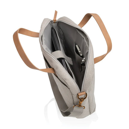 16 oz. recycled canvas laptop bag - hospitality