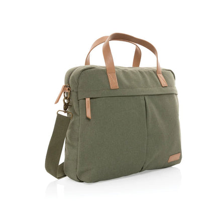 16 oz. recycled canvas laptop bag - hospitality