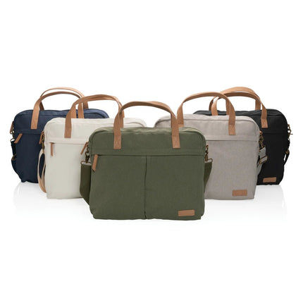 16 oz. recycled canvas laptop bag - hospitality
