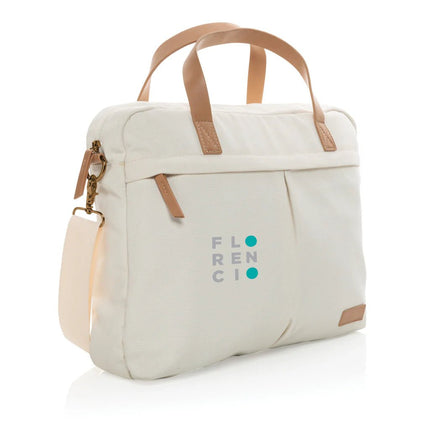 16 oz. recycled canvas laptop bag - hospitality