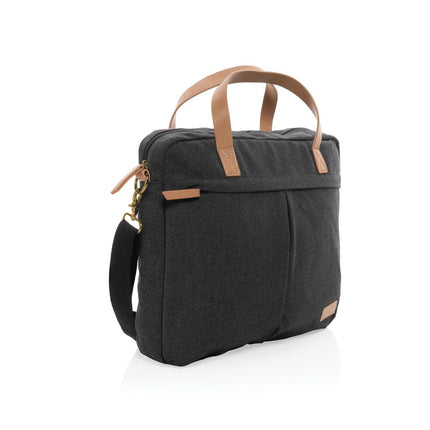 16 oz. recycled canvas laptop bag - hospitality