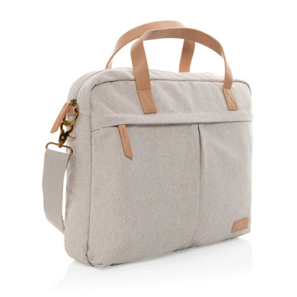 16 oz. recycled canvas laptop bag - hospitality