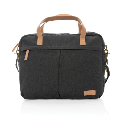 16 oz. recycled canvas laptop bag - hospitality