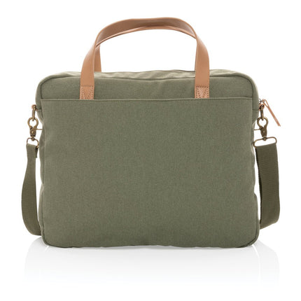 16 oz. recycled canvas laptop bag - hospitality