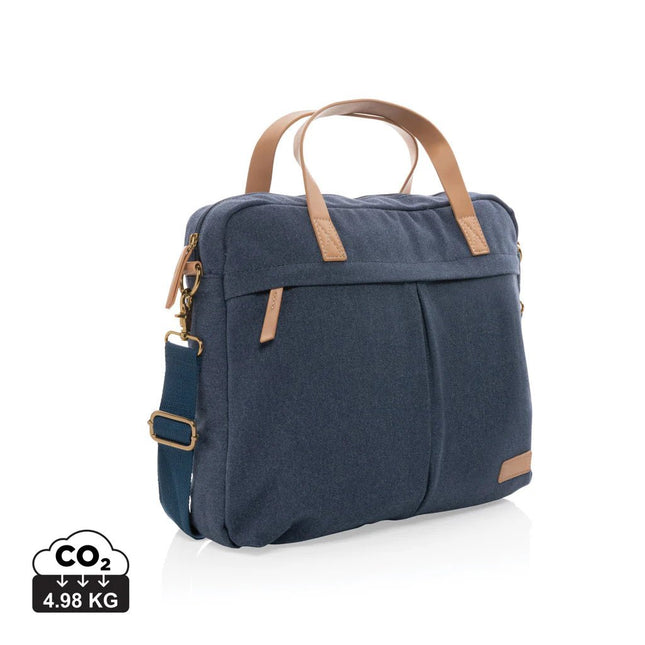 16 oz. recycled canvas laptop bag - hospitality