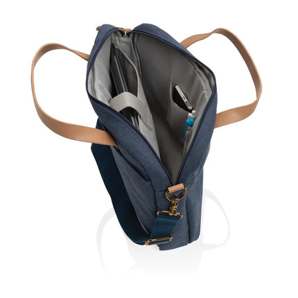 16 oz. recycled canvas laptop bag - hospitality