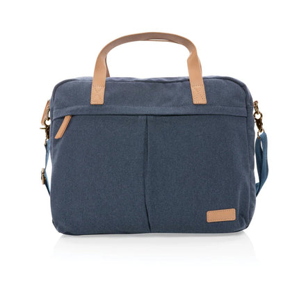 16 oz. recycled canvas laptop bag - hospitality