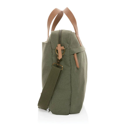 16 oz. recycled canvas laptop bag - hospitality