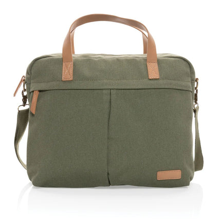 16 oz. recycled canvas laptop bag - hospitality