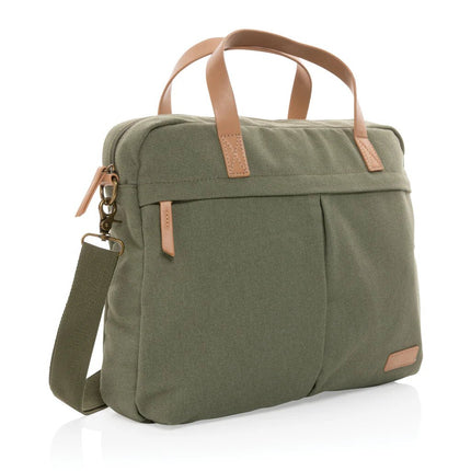 16 oz. recycled canvas laptop bag - hospitality