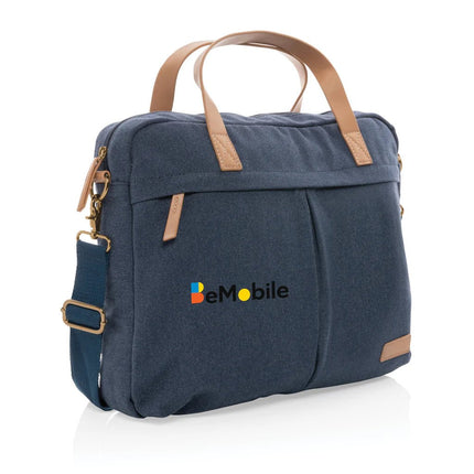 16 oz. recycled canvas laptop bag - hospitality