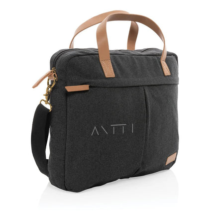 16 oz. recycled canvas laptop bag - hospitality