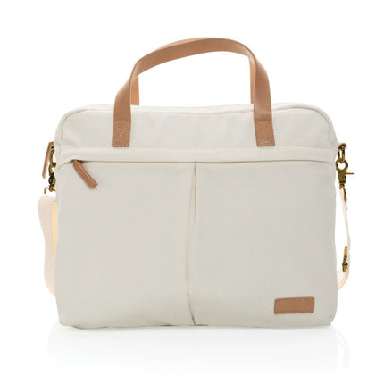 16 oz. recycled canvas laptop bag - hospitality