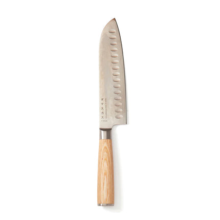Hattasan Damascus Santoku knife - Custom Wood Designs