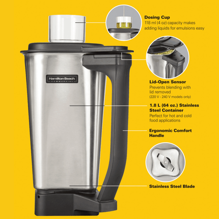 1.8L Stainless Steel Container for HBF510,HBF510S,HBH455 - hospitality