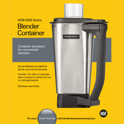 1.8L Stainless Steel Container for HBF510,HBF510S,HBH455 - hospitality